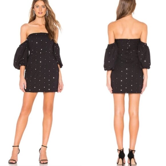 Lovers + Friends Daisy Dress  Mirror Reflective Accent NWT M - Picture 1 of 12